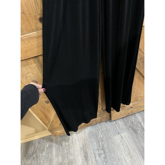 Vintage CACHE Gold Label Black Stretch Wide Leg Jumpsuit 90s Women’s Sz L - Picture 5 of 6
